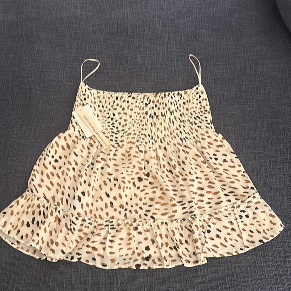 NWT AQUA for Bloomingdales skirt - spotted print - Picture 4 of 5